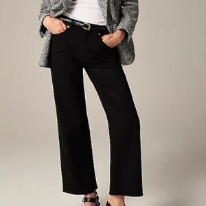 J crew black rinse Slim-wide jean